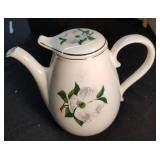 Magnolia Decorted Covered Coffee Pot