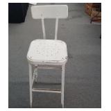 Vintage Metal work bench chair