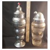 2 Vintage Cocktail Shakers
