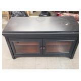 Black TV stand