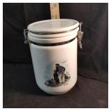 Norman Rockwell storage jar