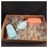 Decorative tumblers & vintage kitchen items