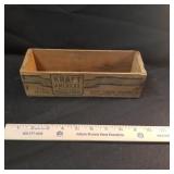 Kraft wooden cheese box