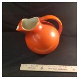 Vintage red ball jug
