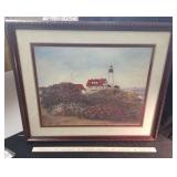 Framed Lighthouse print