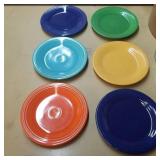 6 Fiesta 10.5" plates, original colors