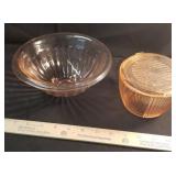 Pink depression glass kitchen  items