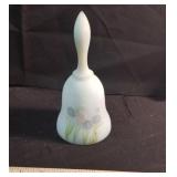Fenton hand painted bell, artist signed w/ sticker