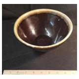 Brown stoneware bowl