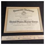 Marine Corps honorable discharge