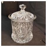 Brilliant Lead Crystal Cracker Jar