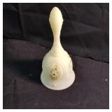 Fenton Lemon Custard hand painted bell