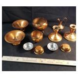 Copper decor items,