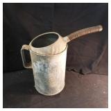 Galvanized water can