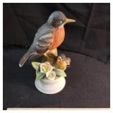 Porcelain Bird figurine  -Robin
