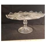 Pressed Glass cake plate