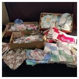 Quilt squares & vintage fabric