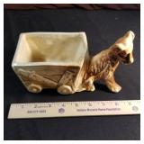 McCoy Dog cart planter