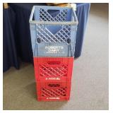3 milk crates, Roberts & Smith Dairy