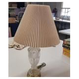 Crystal lamp with shade