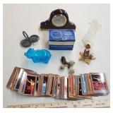 Collectibles & decor items: Angel bell, piggy bank