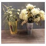 2 Silk Flower Arrangements