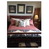 Queen Size Sleigh Bed With Mattress And Box