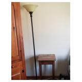 Torch lamp & plant stand