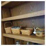4 small Longaberger baskets