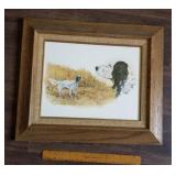 Framed English Setter print