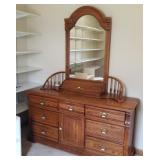 Oak Recollections Dresser and mirror