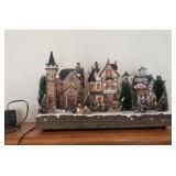 Lighted Christmas houses