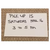 Pick-up Times