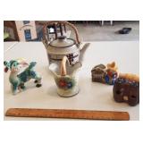 5 pieces collectible pottery