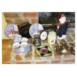 Decor items, candle, mugs, etc