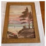 Antique framed print