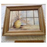 Framed original art oil on canvas