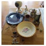 Ceramic dishes & other decor items