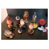 12 bird figurines/decor