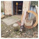 Ice Cream Chair,  Wreath Frame, 5 Gal Bottle