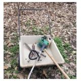Yard Cart, Weed Whipper & Tools