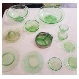 Green depression,  12 pieces