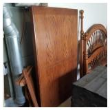 Oak rectangular table, disassembled