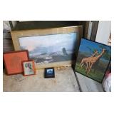 Group of framed prints, 5 pieces