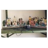 2 Christmas light up houses