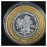 $10 Silver .999 Ballyï¿½s Gaming Token