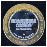 $10 Silver .999 Boardwalk Casino Token Vegas