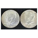 40% Silver 1966 And 1967 Kennedy Half Dollar