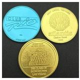 3 Vintage Las Vegas Tokens