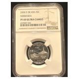 Silver 2006-s Nebraska Pf69 Ultra Cameo Quarter